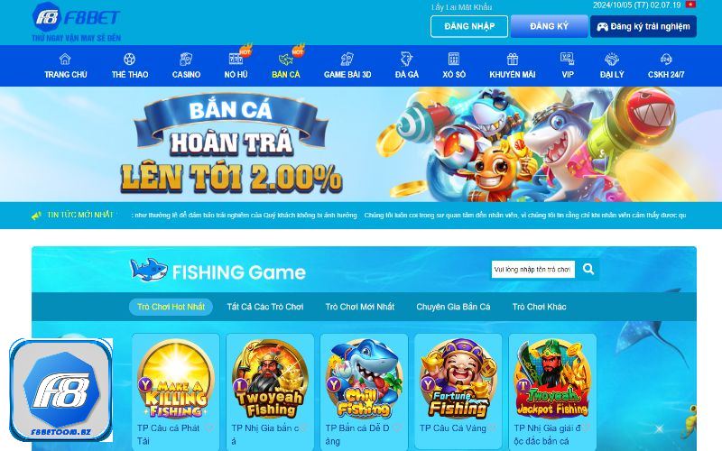 Giới thiệu về game bắn cá F8bet